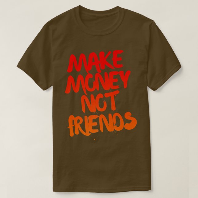 Camiseta Vintage Entrepreneur Motivation Make Money Not Fri (Diseño del anverso)
