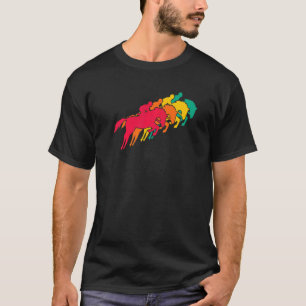 Camiseta Vintage Equestria Sport Retro Hípica Rider Dressag