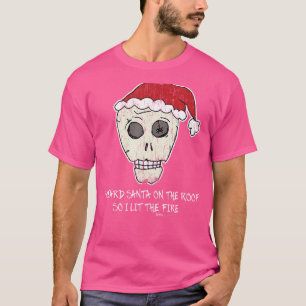 Camiseta Vintage, escuché a Santa en el techo de la estacad