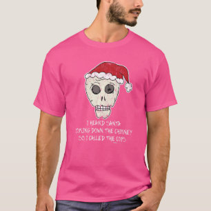 Camiseta Vintage, escuché a Santa viniendo abajo contra Chr