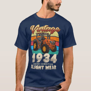 Camiseta Vintage Est 1934 Farmer Tractor 88th Birthday 88 Y