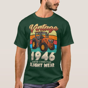 Camiseta Vintage Est 1946 Farmer Tractor 76th Birthday 76 Y
