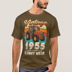 Camiseta Vintage Est 1955 Farmer Tractor 67th Birthday 67 Y