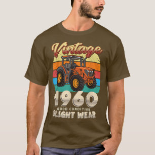 Camiseta Vintage Est 1960 Granjero Tractor 62º cumpleaños 6
