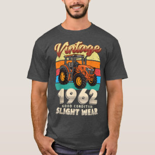 Camiseta Vintage Est 1962 Farmer Tractor 60th Birthday 60 Y