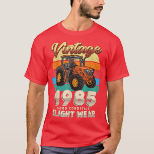 Camiseta Vintage Est 1985 Farmer Tractor 37th Birthday 37 Y