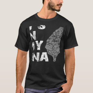 Camiseta Vintage Está En Mi ADN Taiwán Mapa De Huella Dacti