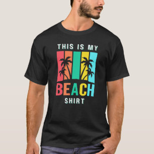 Camiseta Vintage Esta Es Mi Playa Tee Divertido vacaciones 