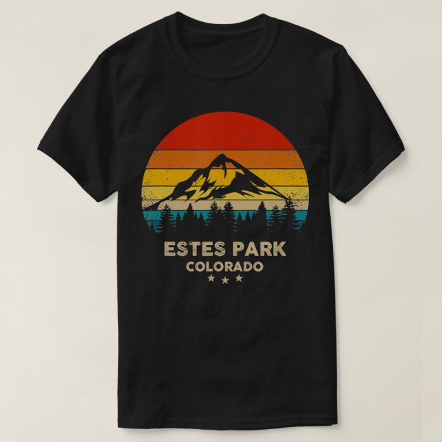 Camiseta Vintage Estes Park Retro Souvenir (Diseño del anverso)