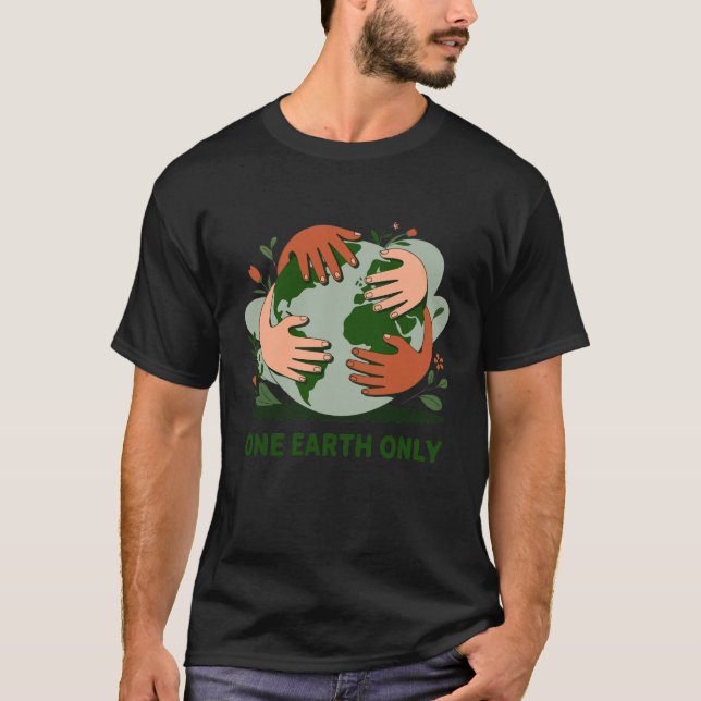 Camiseta vintage estilo One earth only (Anverso)