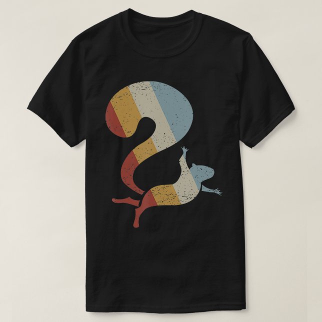 Camiseta Vintage estilo retro de ardilla  (Diseño del anverso)
