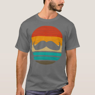 Camiseta Vintage estilo retro de bigote 17