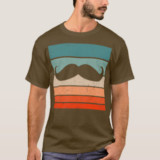 Camiseta Vintage estilo retro de bigote 24