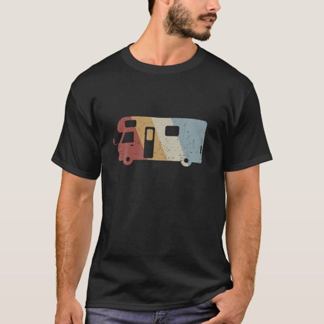 Camiseta Vintage estilo retro de camping (Anverso)