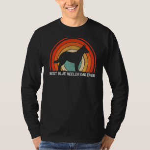 Camiseta Vintage estilo retro masculino mejor padre heeler
