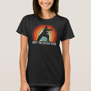Camiseta Vintage estilo retro masculino mejor tai chi papá 