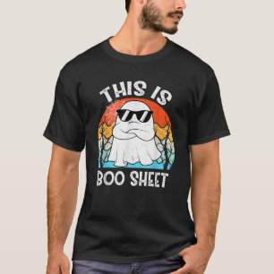 Camiseta Vintage Esto Es Alguna Hoja de Boo Fantasma Retro 