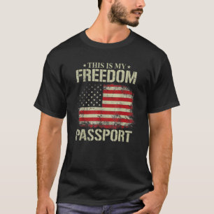Camiseta Vintage Esto Es Mi Pasaporte De Libertad Médico Us
