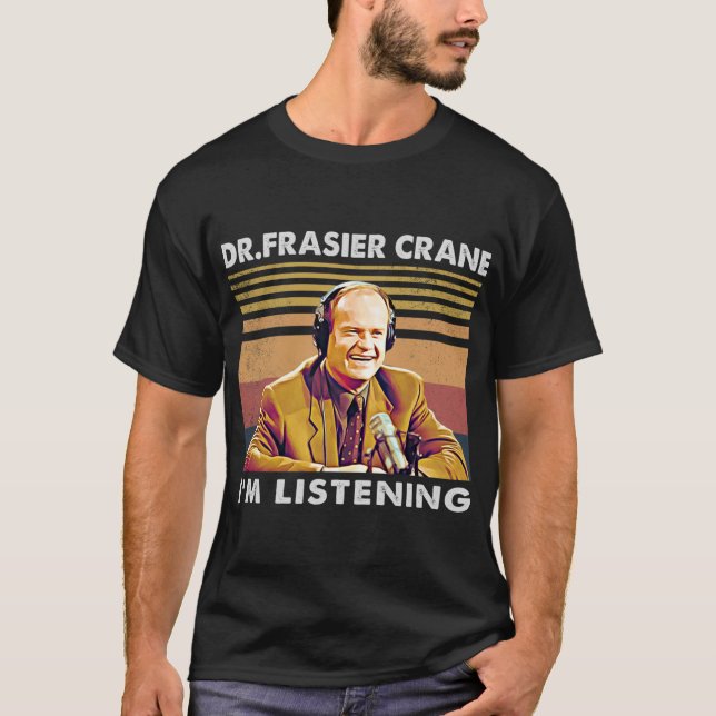 Camiseta vintage estoy escuchando dr frasier (Anverso)