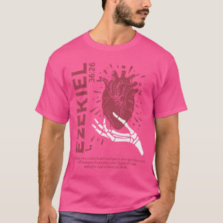 Camiseta Vintage Ezekiel 3626 Heart of Flesh Bible Verse Ch