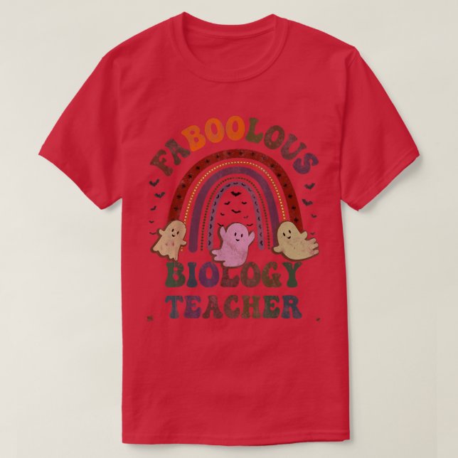 Camiseta Vintage FaBOOlous BIOLOGY PROFESOR (Diseño del anverso)