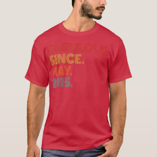 Camiseta Vintage Fabulous Since May 2015 Retro 8th Birthday