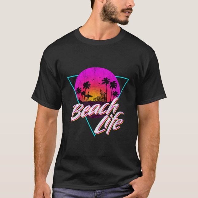 Camiseta Vintage Fade Beach Life (Anverso)