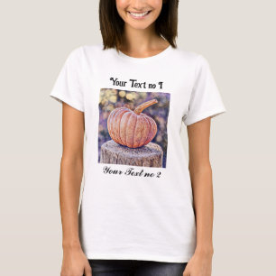 Camiseta Vintage Fall calabazas otoño color agua Thor