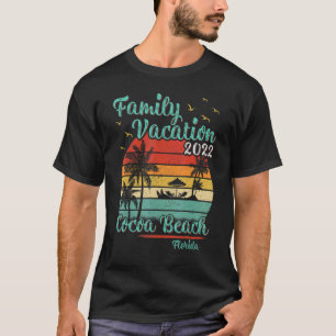 Camiseta Vintage Family Vacation 2022 Florida Cocoa Beach