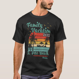 Camiseta Vintage Family Vacation 2022 Florida St Pete Beach