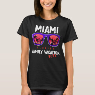 Camiseta Vintage Family Vacation Florida Sungafas Miami B