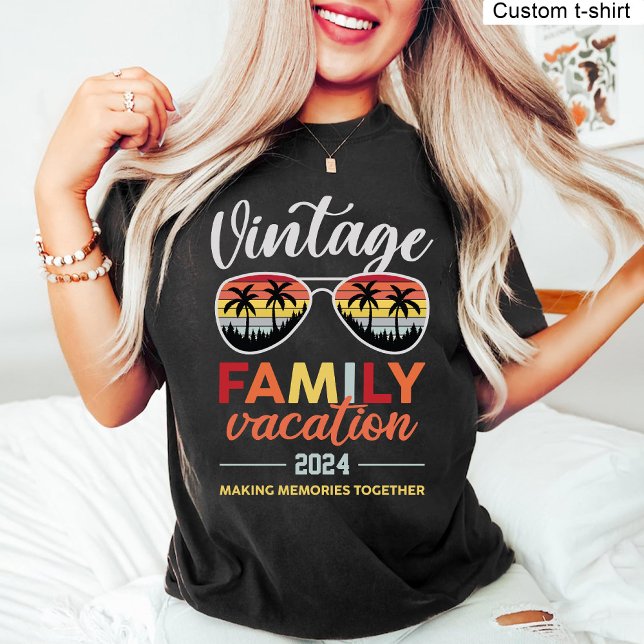 Camiseta Vintage Family Vacation Making Recuerdos Juntos (Vintage Family Vacation Making Memories Together T-Shirt)