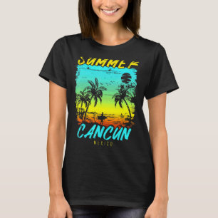Camiseta Vintage Family Vacation Mexico Summer Cancun Beach