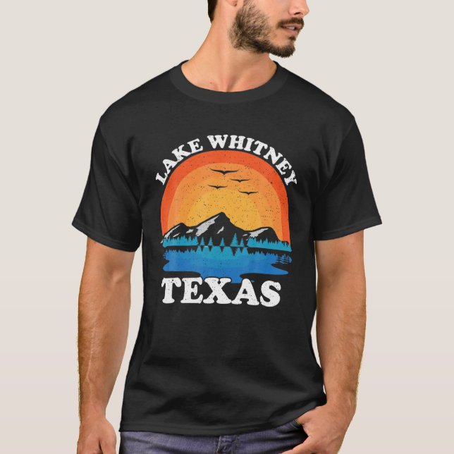 Camiseta Vintage Family Vacation Retro Texas Whitney Lake (Anverso)