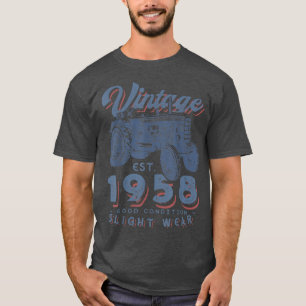 Camiseta Vintage Farmer Tractor established 1958 64th Birth