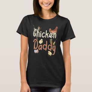Camiseta Vintage Farmhouse Watercolor Chicken Daddy
