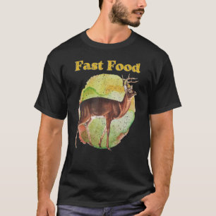 Camiseta Vintage Fast Food Funny temporada de caza de cierv