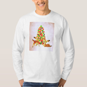 Camiseta Vintage Fawns por Gumdrop Christmas Tree