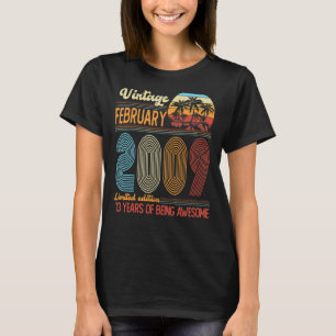 Camiseta Vintage Febrero 2009 Cumpleaños