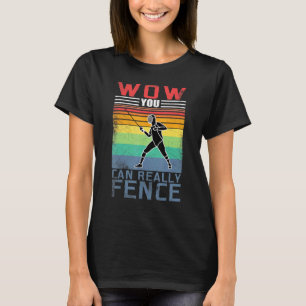 Camiseta Vintage Fence Attence Epee Saber Combat Spo