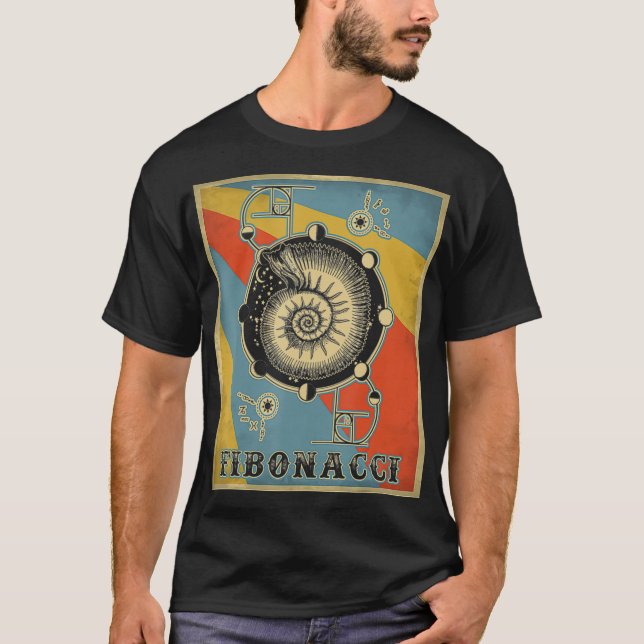 Camiseta Vintage Fibonacci Golden Ratio  (Anverso)