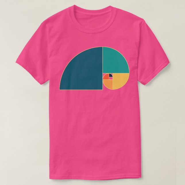 Camiseta Vintage Fibonacci Spiral (Diseño del anverso)