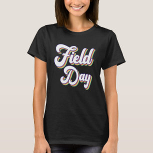 Camiseta Vintage Field Day Para Profesores Y Niños Fin De S