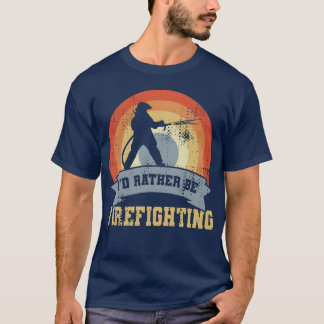 Camiseta Vintage Firefighting Quote girl