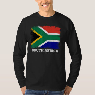 Camiseta Vintage Flag South Africa Country Retro Flag South
