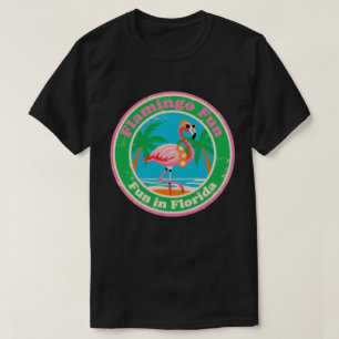 Camiseta Vintage Flamingo Fun en Florida Beach