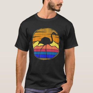 Camiseta Vintage Flamingo Retro Sunset Funny Lover Animal G
