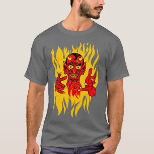 Camiseta Vintage Flash Tattoo Style Vintage Devil