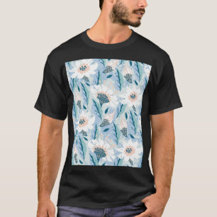 Camiseta Vintage floral de mano audaz