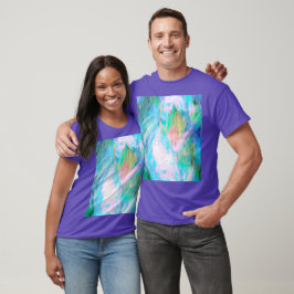 Camiseta Vintage Floral Nature – Romantic Abstract Elegance